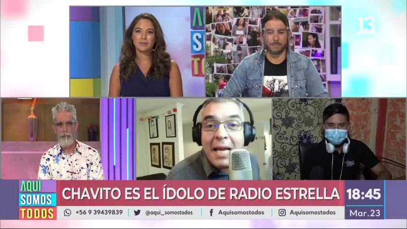 Chavito sorprendió en Aquí somos todos