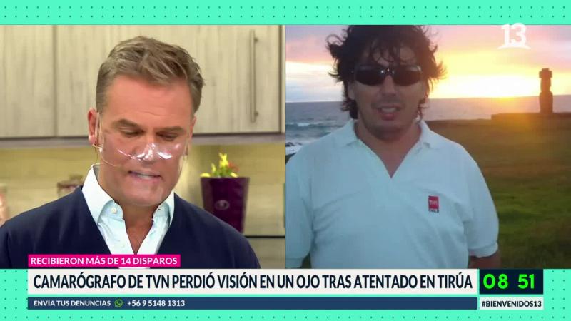 Amaro conversó con camarógrafo herido en Tirúa