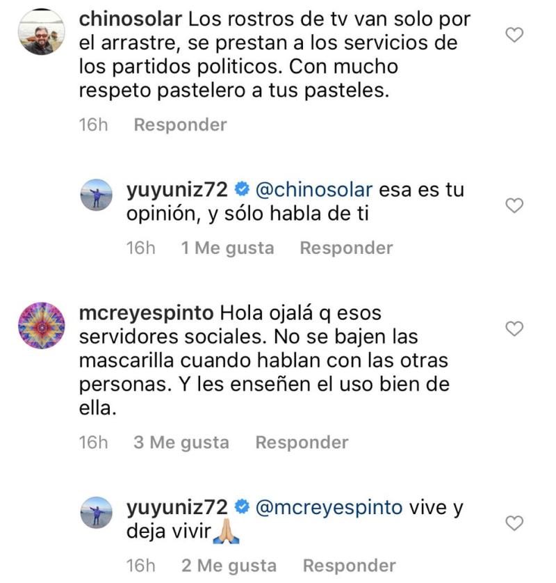 Yuyuniz Navas es criticada por sacarse la mascarilla en campaña