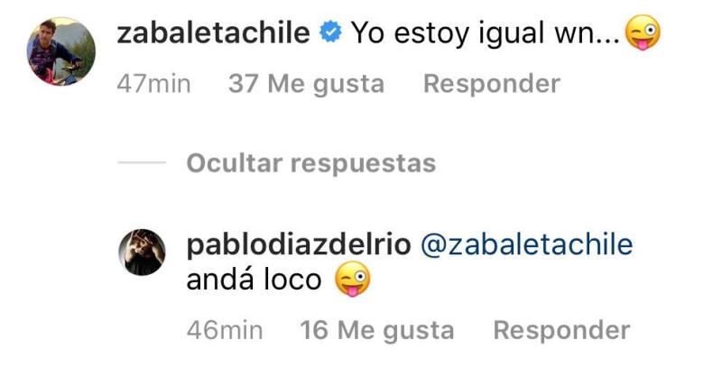 La divertida interacción de Jorge Zabaleta y Pablo Díaz por “Machos”