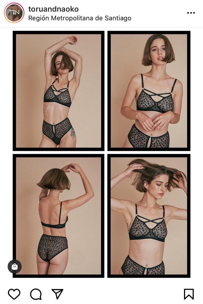 Mariana Di Girolamo se luce como modelo de lencería