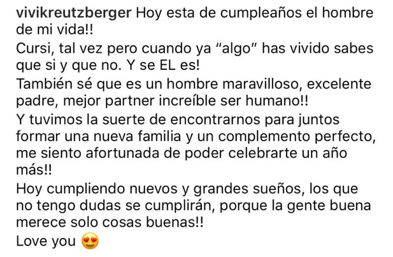 Vivi Kreutzberger comparte fotos inéditas junto a su marido