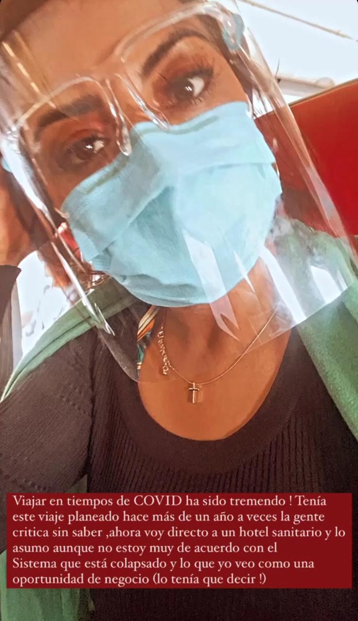 Mariela Montero es llevada a hotel sanitario tras viaje a Cancún