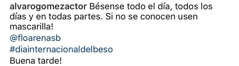 Álvaro Gómez comparte desinhibida foto con su polola cantante