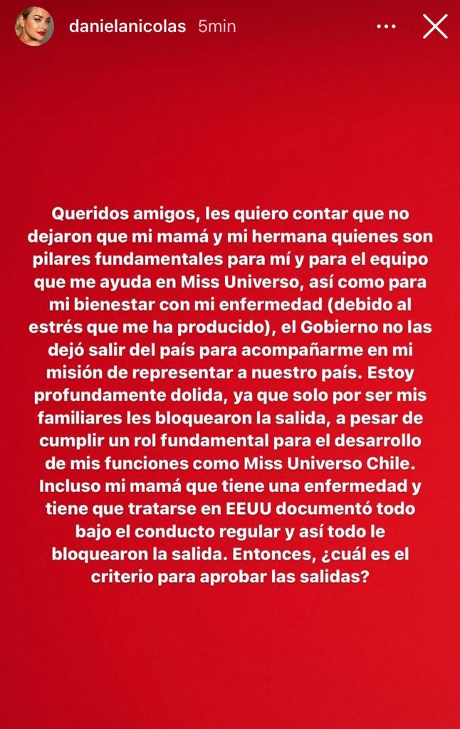 El traspié que complica a Daniela Nicolás antes del Miss Universo