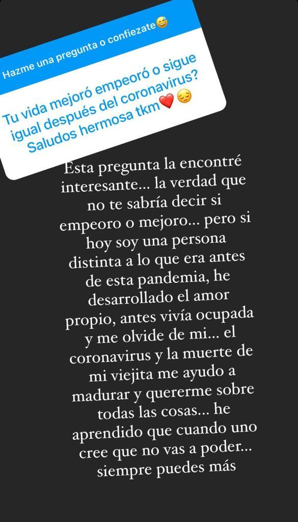 Laura Prieto confiesa cómo el Covid 19 cambió su vida