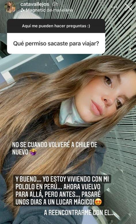Cata Vallejos es criticada por viajar al extranjero para ver al pololo