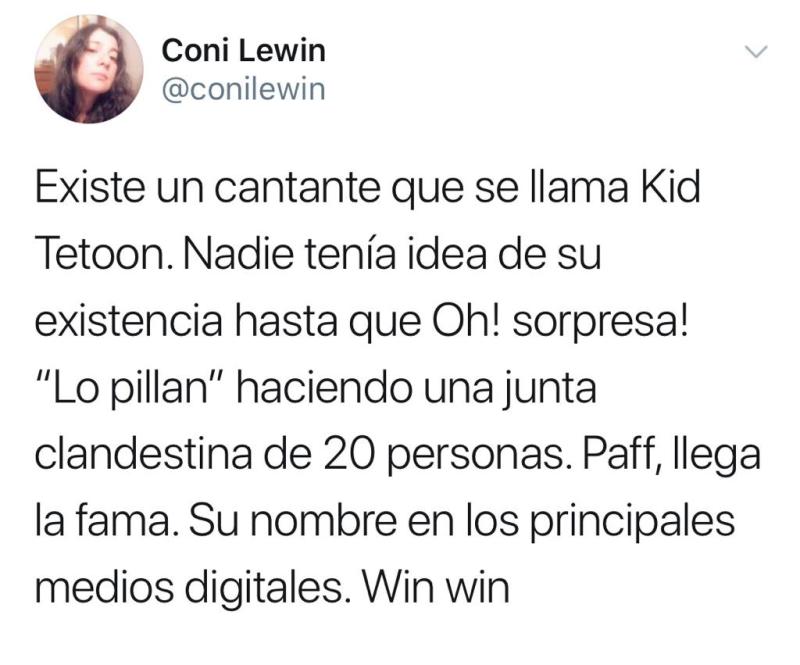 Coni Lewin ningunea a Kidd Tetoon tras detención en Vitacura