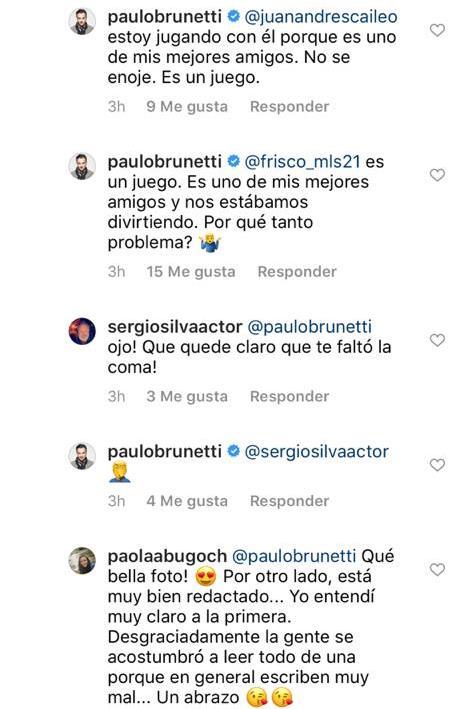Paulo Brunetti genera confusión por dura respuesta a colega