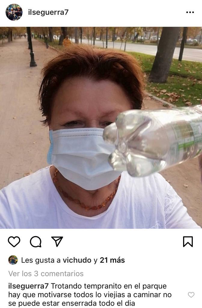 “Hay que motivarse”: Mamá de Cathy Barriga hace deporte al aire libre