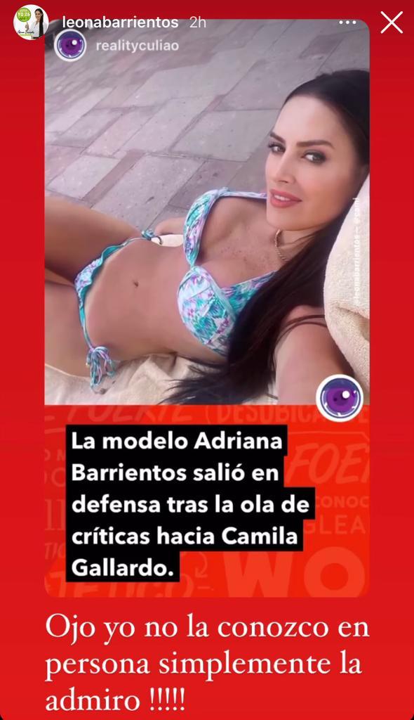“Ubíquense”: Adriana Barrientos defiende a Cami Gallardo
