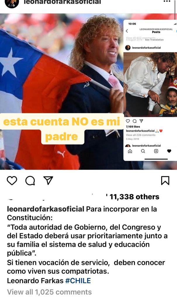 Hijos de Leonardo Farkas reaparecen con denuncia en redes sociales