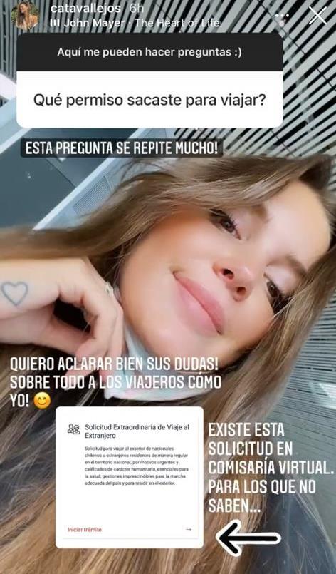 Cata Vallejos es criticada por viajar al extranjero para ver al pololo