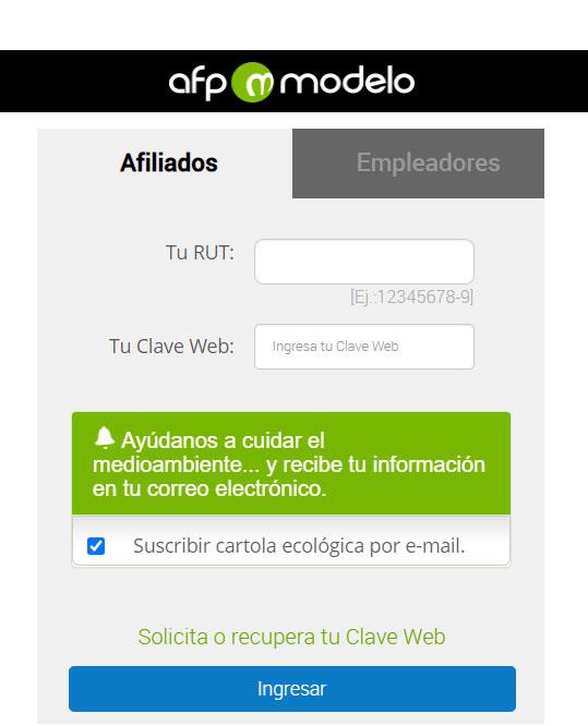 tercer retiro, afp modelo