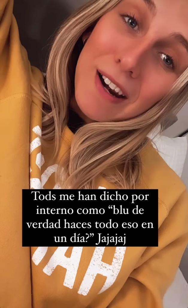 Blu Dumay responde a críticas por compartir su rutina diaria