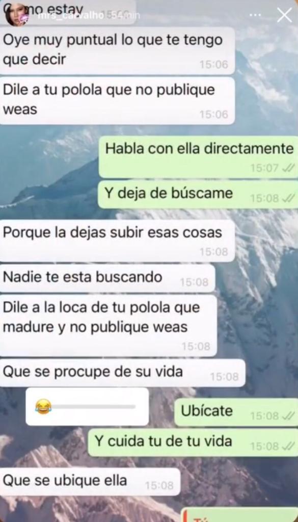 Michelle Carvalho protagoniza insólita polémica con ex de su pololo