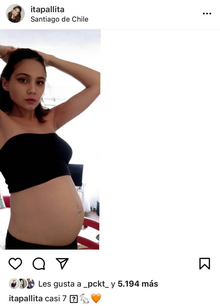 Hija de Claudia Pérez y Rodrigo Muñoz enseña su panza de embarazo