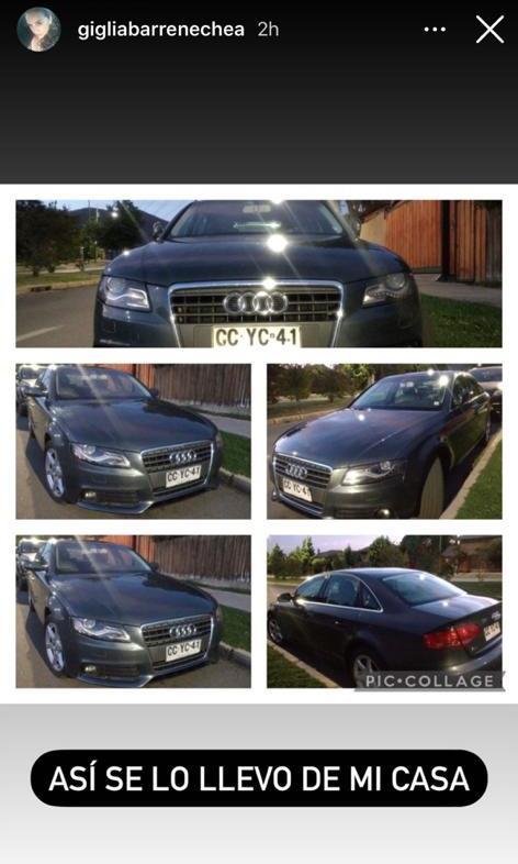 Ex amiga de Luli muestra cómo quedó auto que le prestó