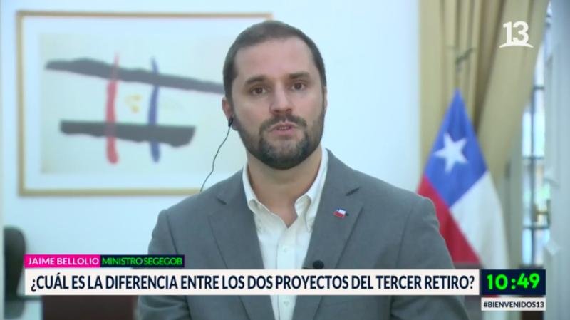 ministro Bellolio en Bienvenidos