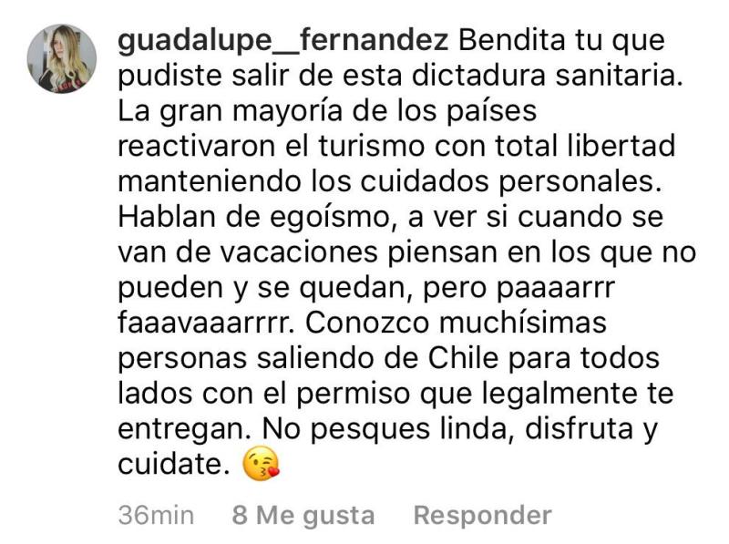 Cata Vallejos explica su polémico viaje al extranjero