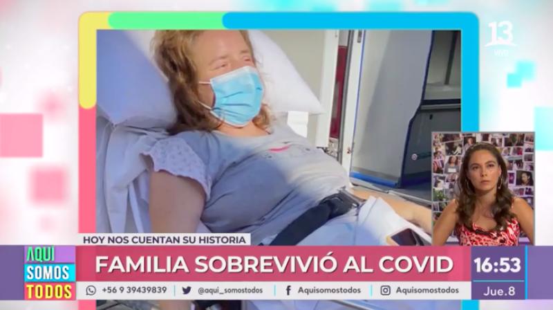 Claudia contagiada Covid