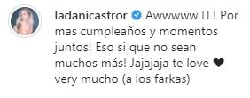 Pololo de Daniela Castro le dedica romántico mensaje