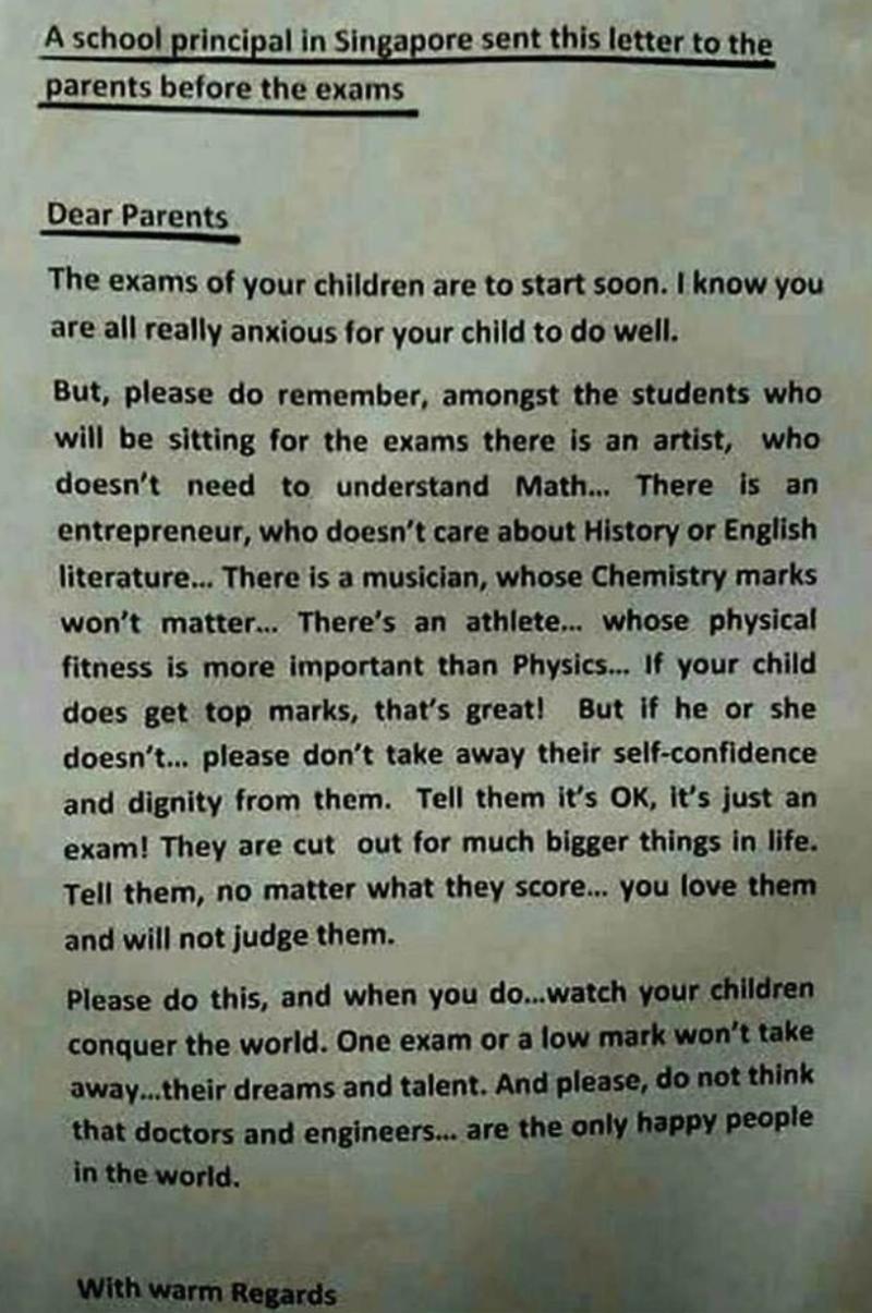 Carta de director en inglés