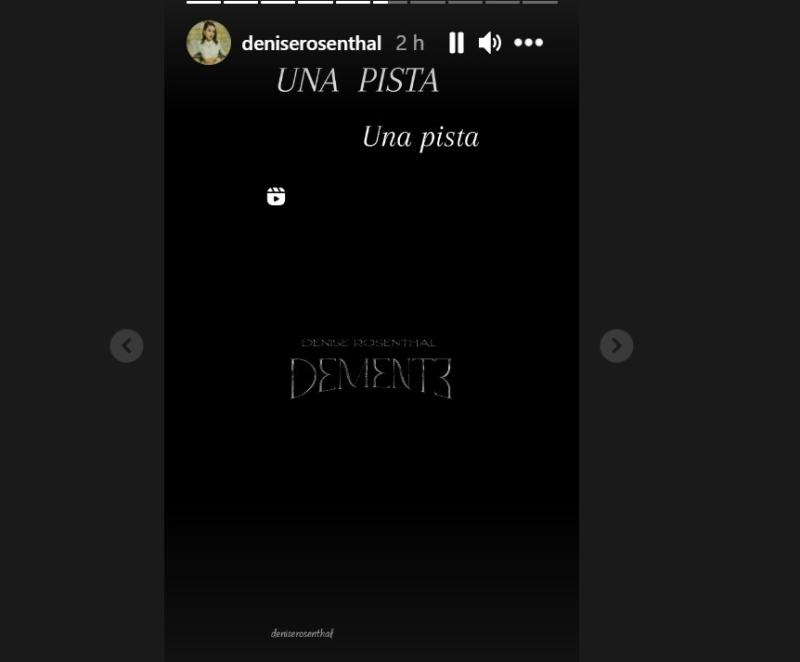 Historia de Instagram de Denise Rosenthal sobre nuevo single