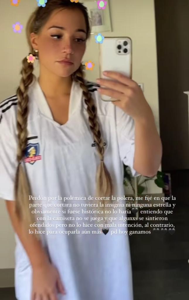 Princesa Alba en la polémica por cortar camiseta de Colo Colo