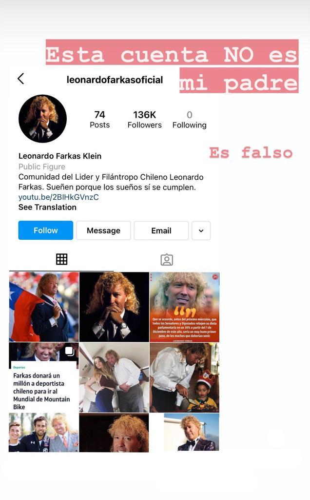 Hijos de Leonardo Farkas reaparecen con denuncia en redes sociales