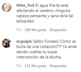 Funan a pololo de Yuli Cagna por bromear con la violación