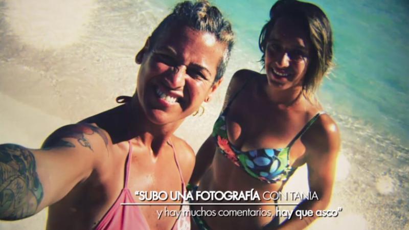 María Jimena Pereyra y su pareja Tania