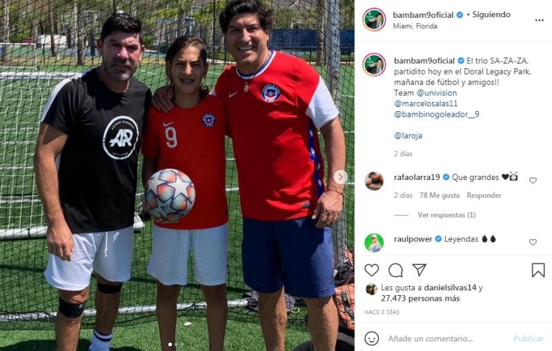 Hijas de Marcelo Salas e Iván Zamorano se lucen en foto juntas