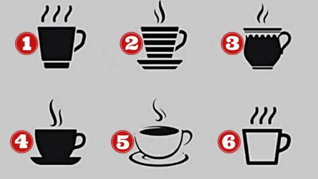 Test viral de tazas de café