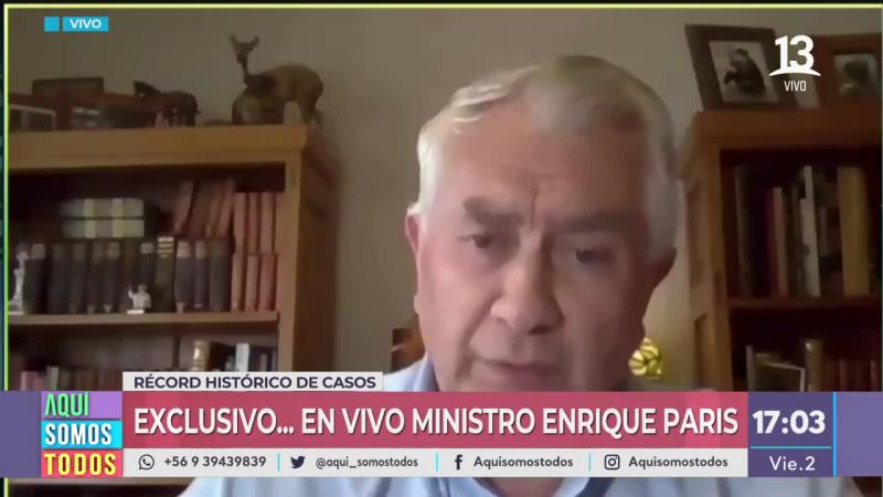 Ministro Paris en Aquí Somos Todos