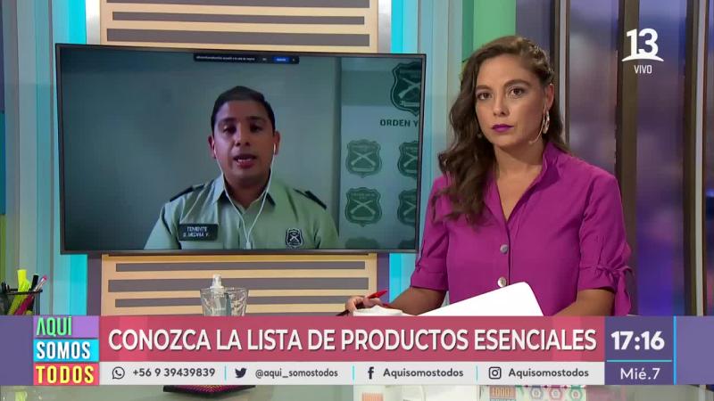 teniente medina bienes esenciales