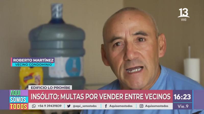Roberto multa vecinos