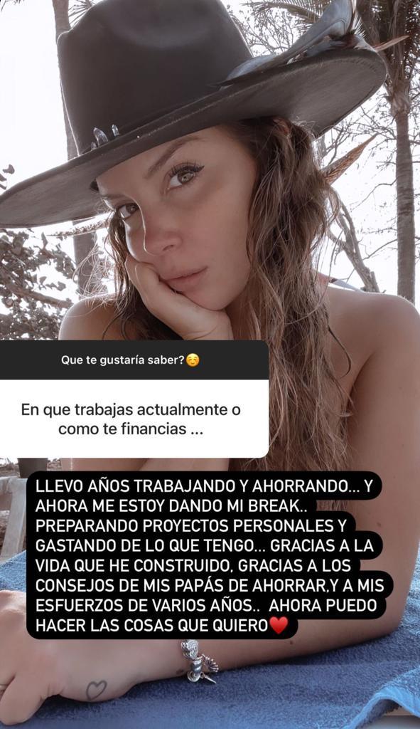 Cata Vallejos revela cómo financia sus viajes y estilo de vida