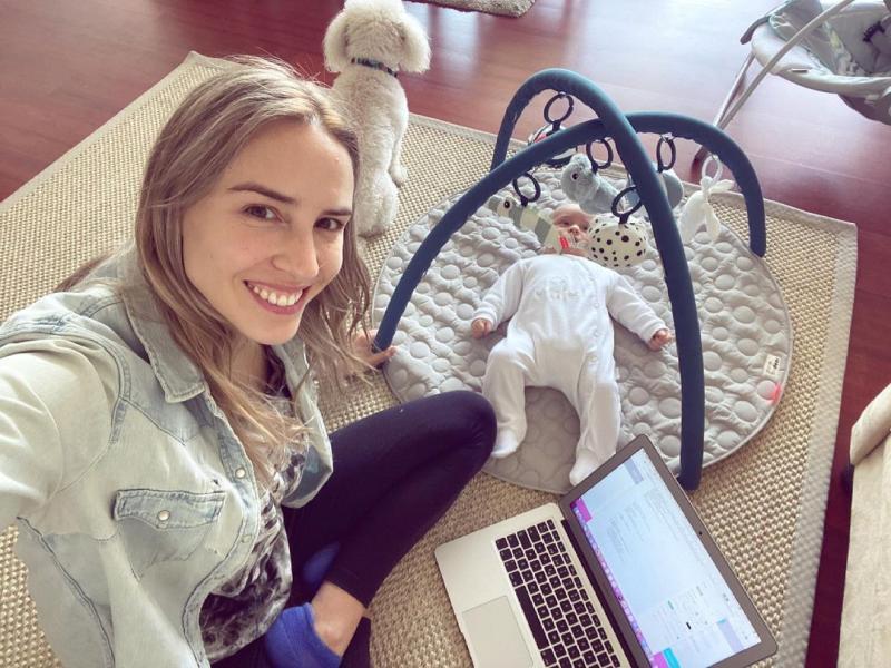 Valeria Ortega muestra lo grande que está su bebé