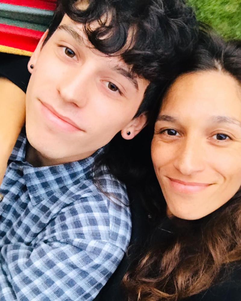 Lorena Capetillo y su hijo