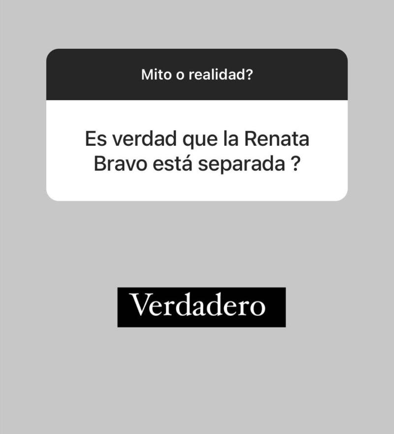 Aseguran que Renata Bravo se separó de su marido