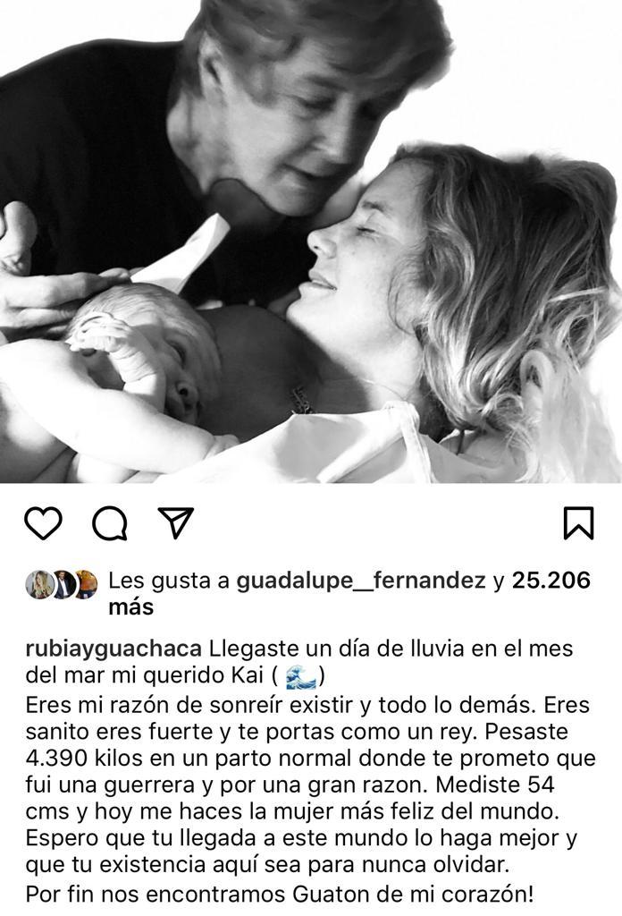 “Eres sanito”: Javiera Acevedo muestra a su hijo recién nacido