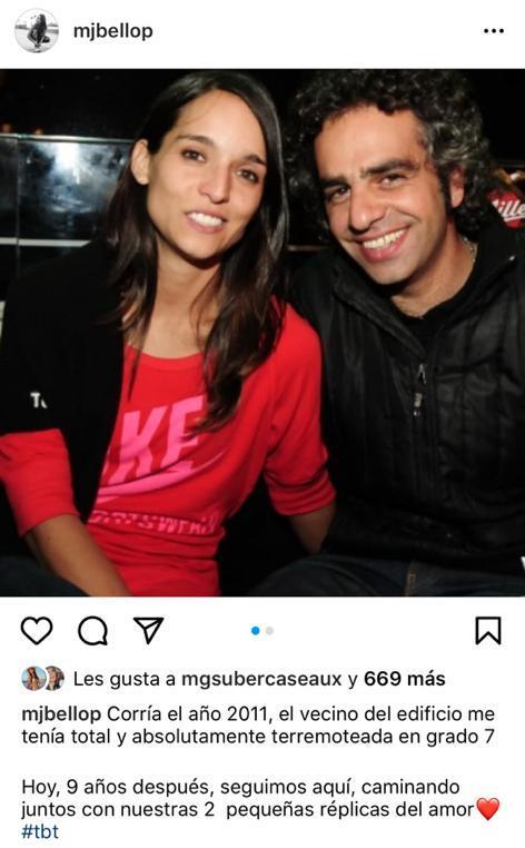 María José Bello celebra 9 años de amor con vecino