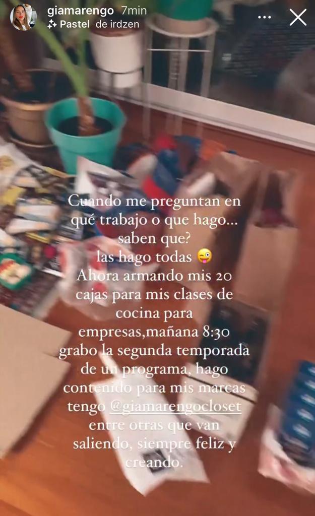 Gianella Marengo aclara cómo se gana la vida fuera de la TV