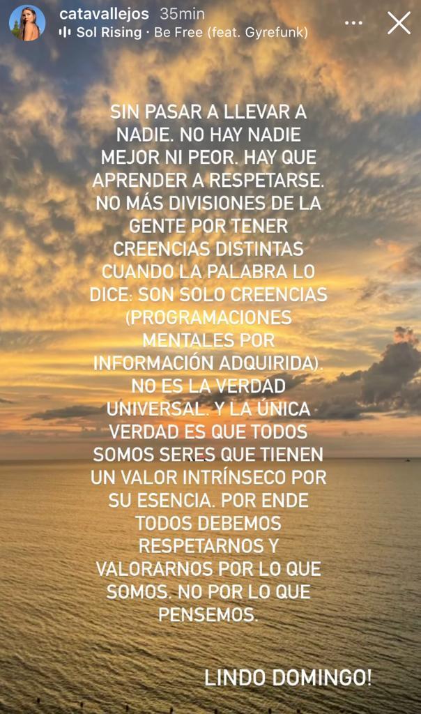 A Cata Vallejos le han deseado la muerte por dichos antivacuna