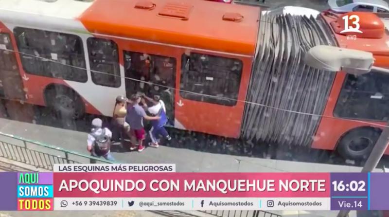 Estas son las esquinas más peligrosas de Santiago