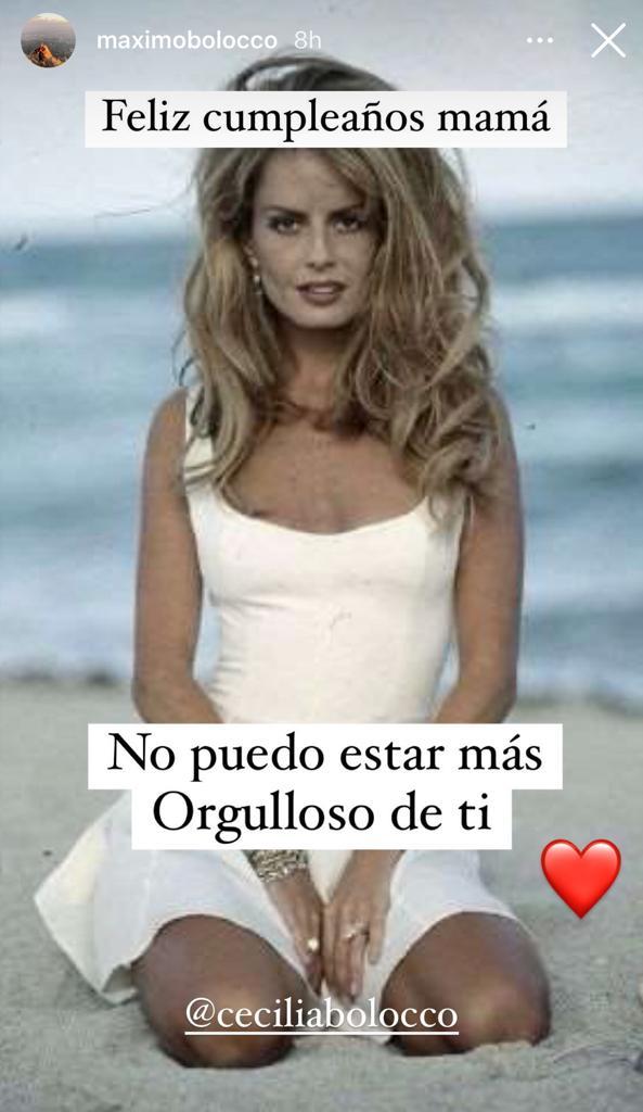 Máximo Menem cautiva con mensaje cumpleañero para su madre