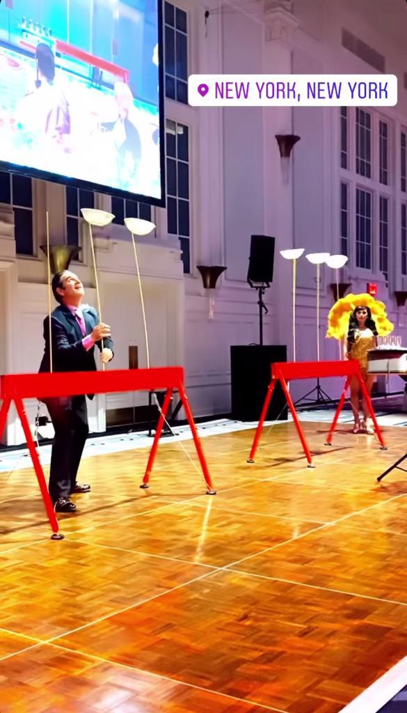 Di Mondo realiza fiesta sorpresa a su marido en Nueva York