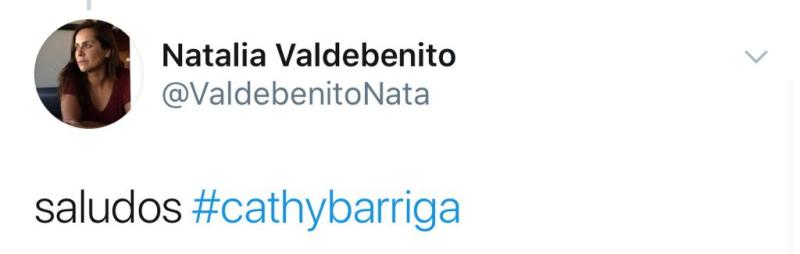 Natalia Valdebenito hace parodia de Cathy Barriga