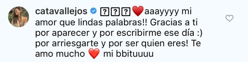 Pololo de Cata Vallejos celebra aniversario con particular foto